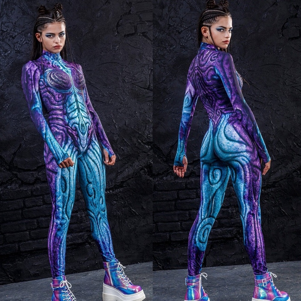 Badinka Odyssey Cyan Costume XS BNWT